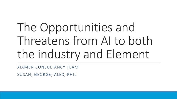 the opportunities and threatens from ai to both n.w