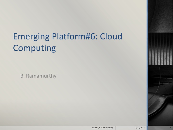 emerging platform 6 cloud computing n.w