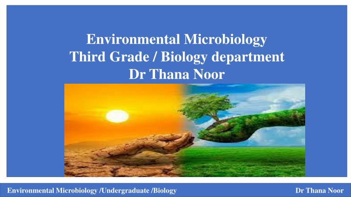 environmental microbiology third grade biology n.w