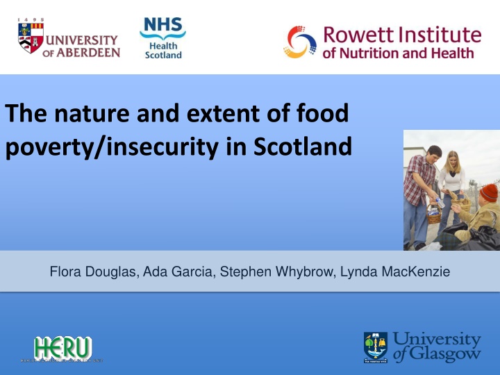 the nature and extent of food poverty insecurity n.w