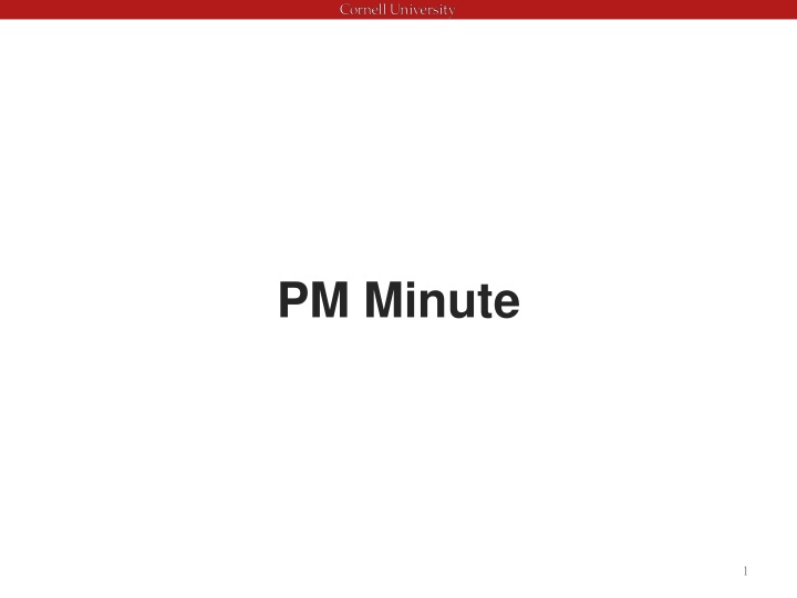 pm minute n.w