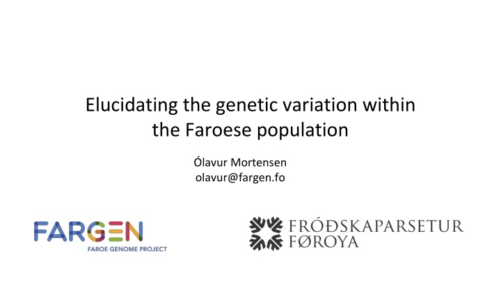 elucidating the genetic variation within n.w