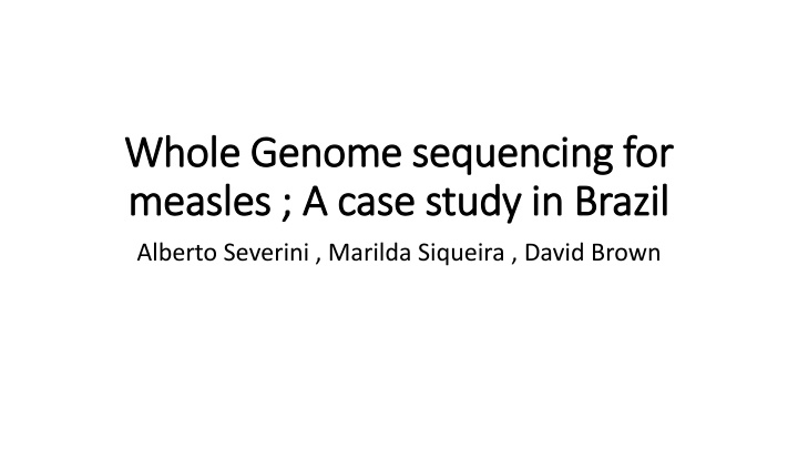 whole genome sequencing for whole genome n.w