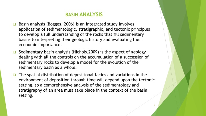 basin analysis n.w