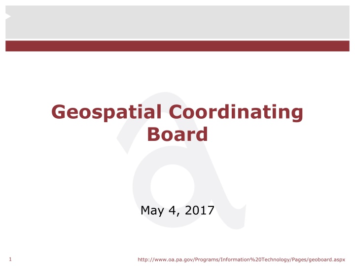 geospatial coordinating board n.w
