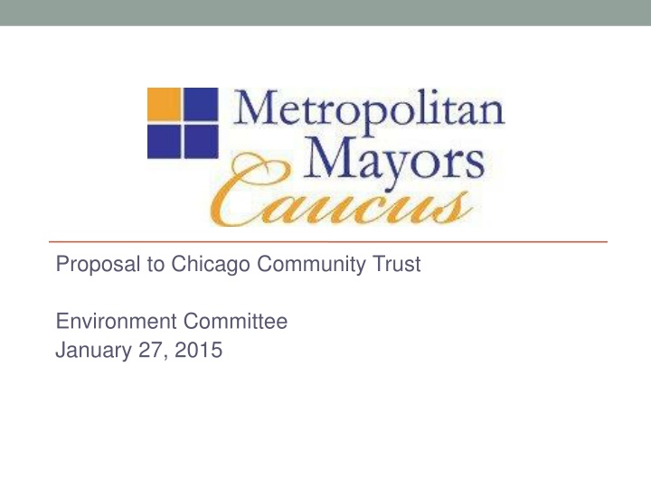 proposal to chicago community trust n.w