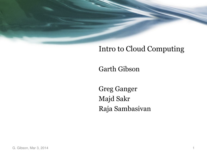 intro to cloud computing n.w
