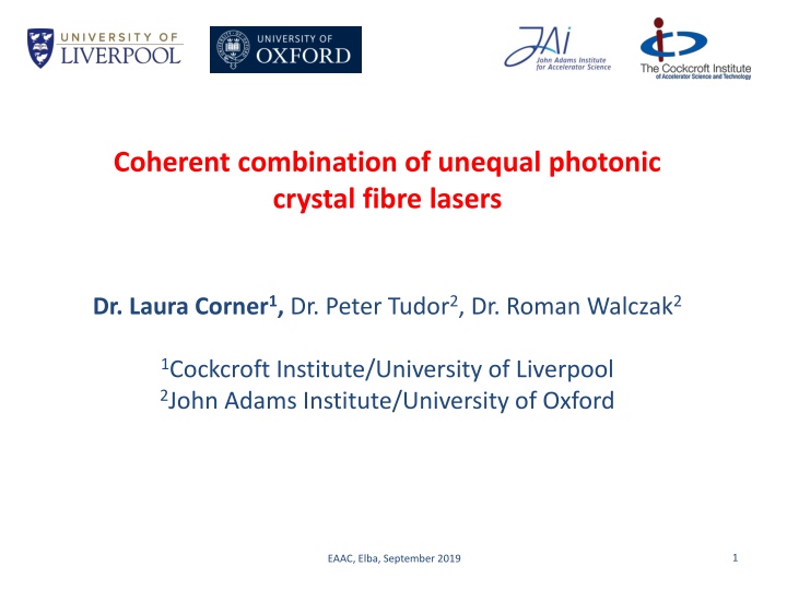 coherent combination of unequal photonic crystal n.w