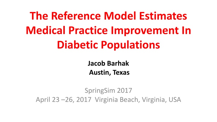 the reference model estimates medical practice n.w