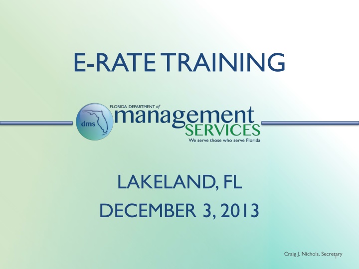 e rate training n.w