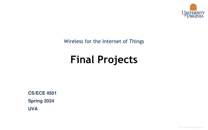 wireless for the internet of things n.w
