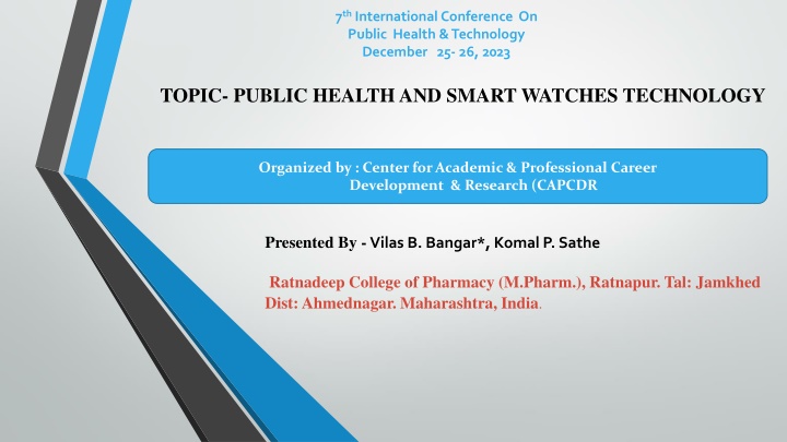 7 th international conference on public health n.w
