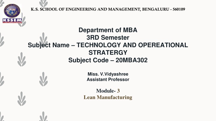 k s school of engineering and management n.w