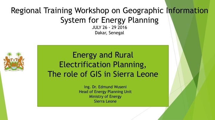 regional training workshop on geographic n.w