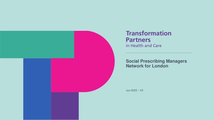 social prescribing managers network for london n.w