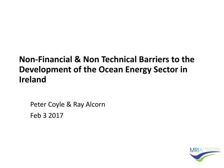 non financial non technical barriers n.w