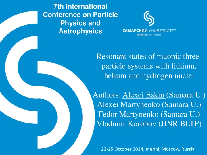 7th international conference on particle physics n.w