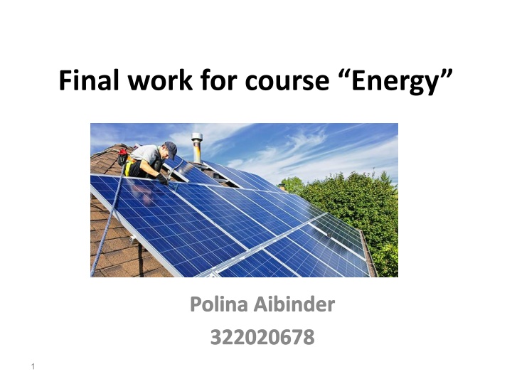 final work for course energy n.w