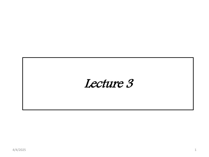 lecture 3 n.w