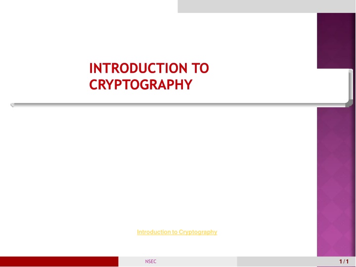 introduction to cryptography n.w