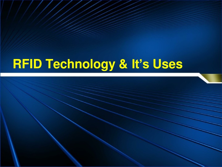 rfid technology it s uses n.w