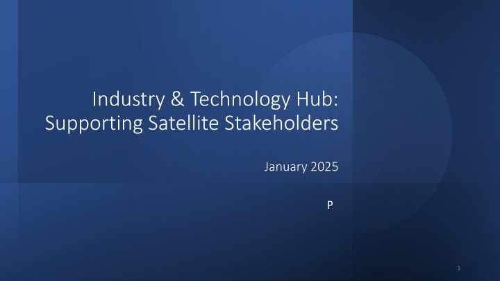 industry technology hub supporting satellite n.w
