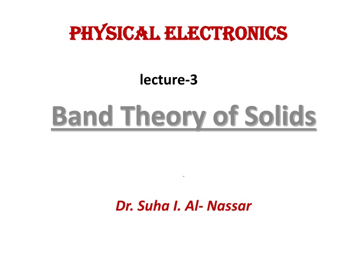 physical physical electronics electronics n.w