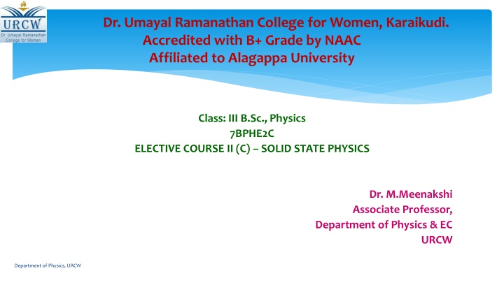 dr umayal ramanathan college for women karaikudi n.w