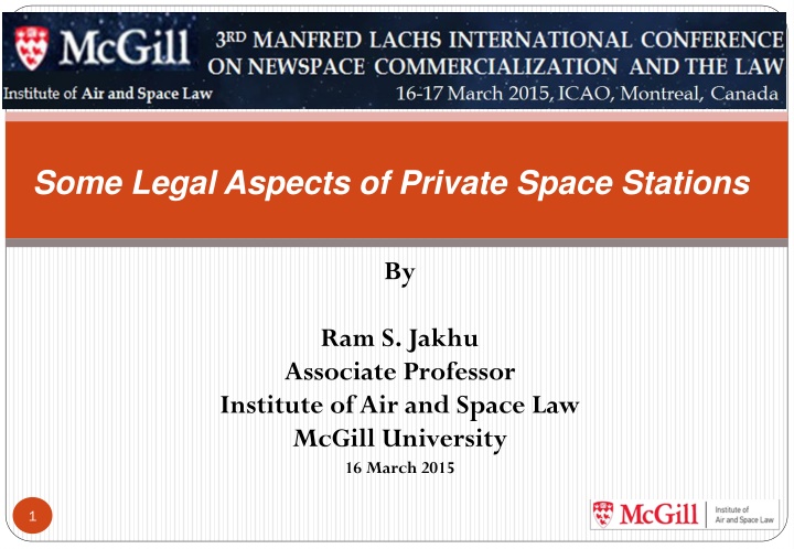some legal aspects of private space stations n.w