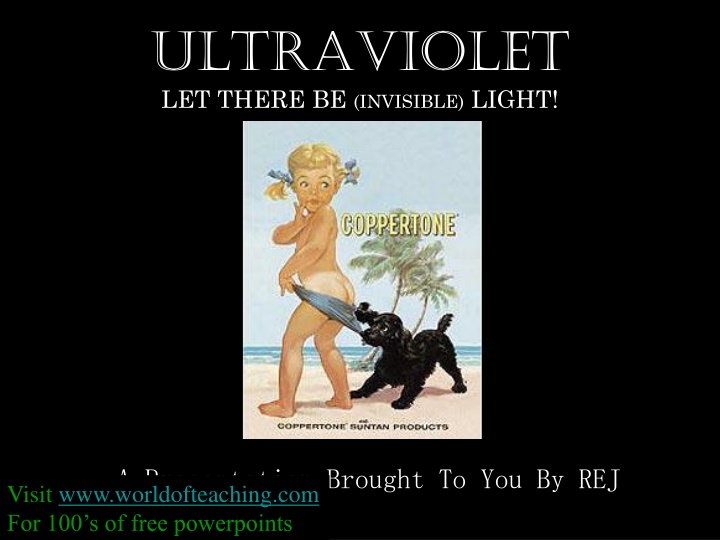 ultraviolet let there be invisible light n.w