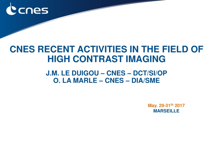 cnes recent activities in the field of high n.w