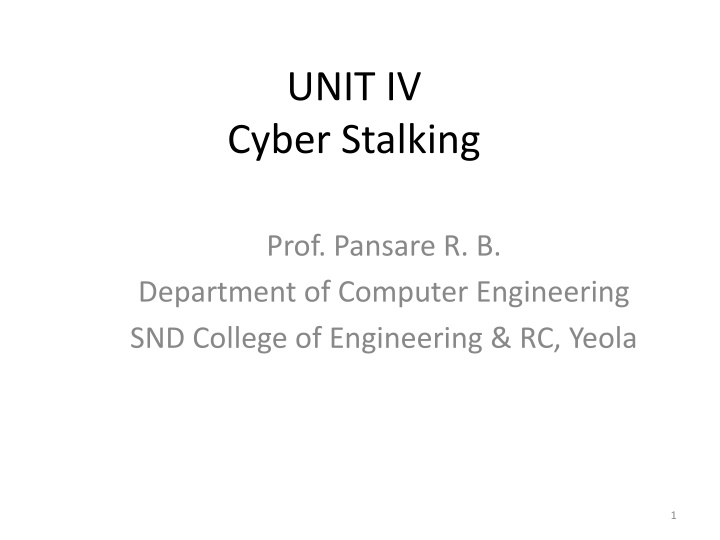 unit iv cyber stalking n.w