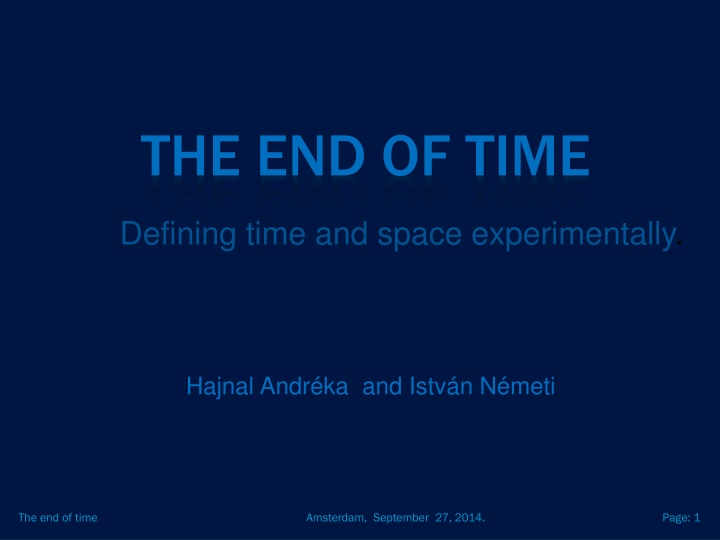 the end of time n.w