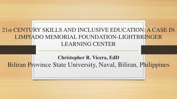 21st century skills and inclusive education n.w