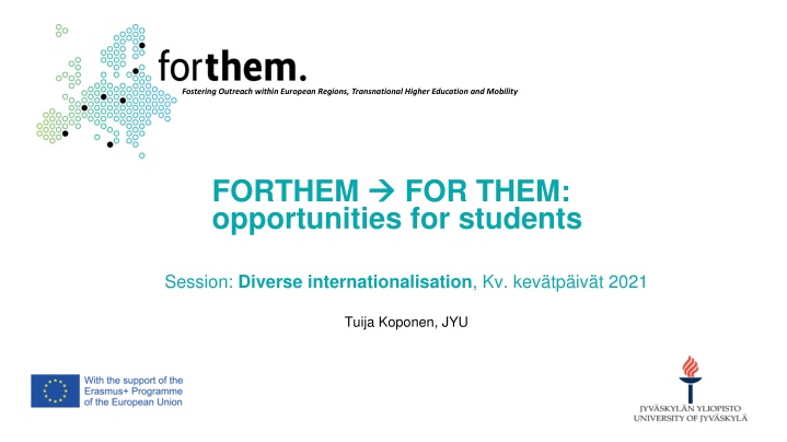 Fostering Outreach in European Regions: Transnational Higher Education