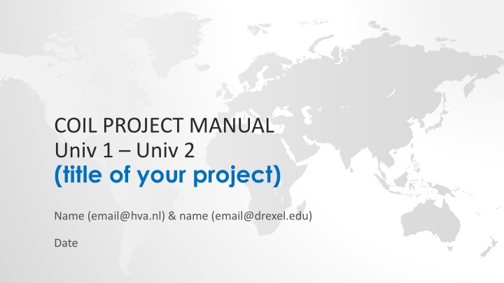 coil project manual univ 1 univ 2 title of your n.w