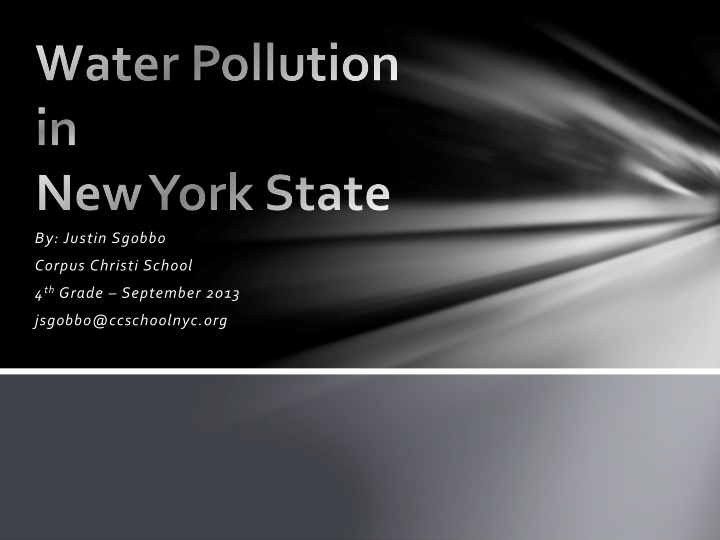 water pollution in n.w