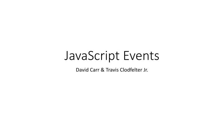 javascript events n.w