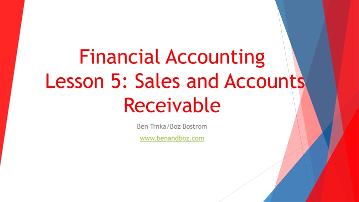 financial accounting lesson 5 sales and accounts n.w