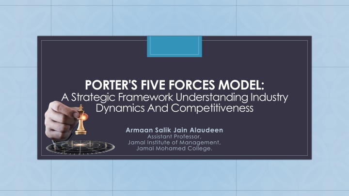porter s five forces model a strategic framework n.w