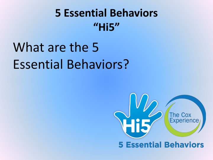 5 essential behaviors hi5 n.w