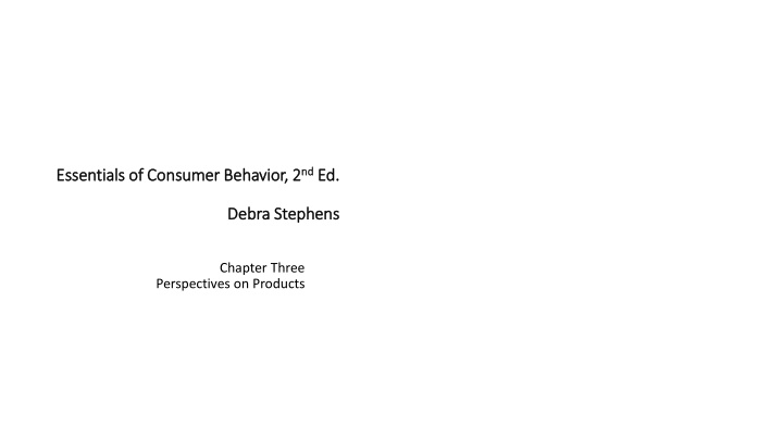 essentials of consumer behavior 2 essentials n.w