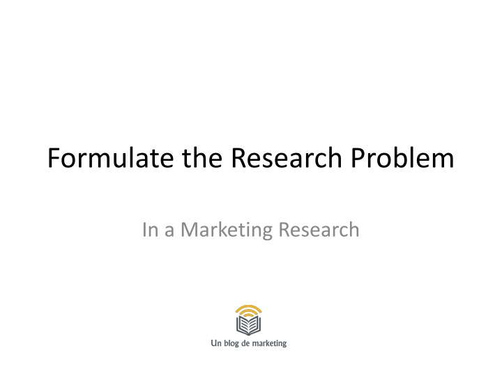 formulate the research problem n.w