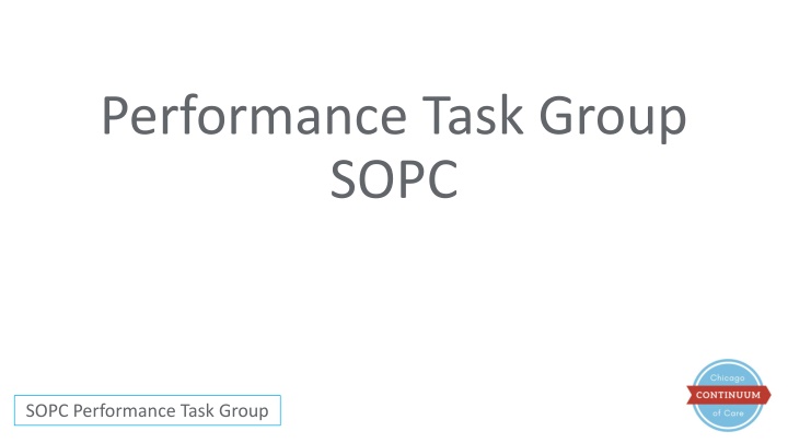 performance task group sopc n.w