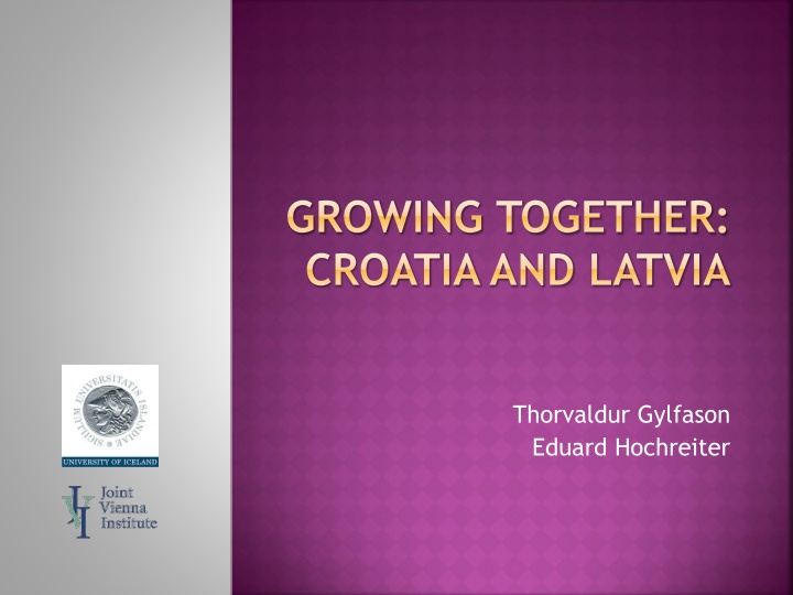 growing together croatiaand latvia n.w