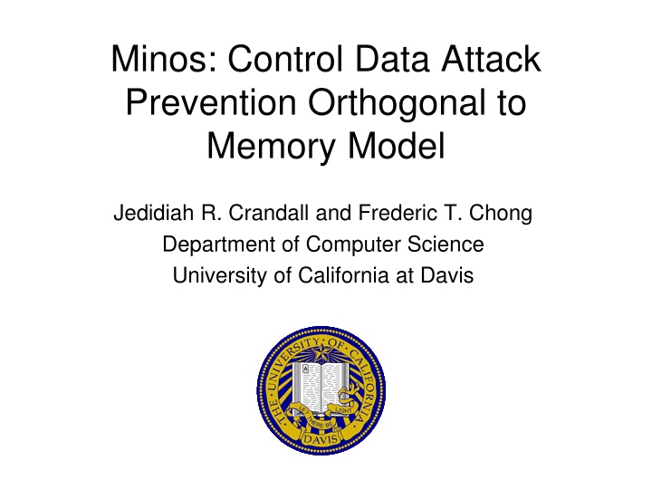 minos control data attack prevention orthogonal n.w