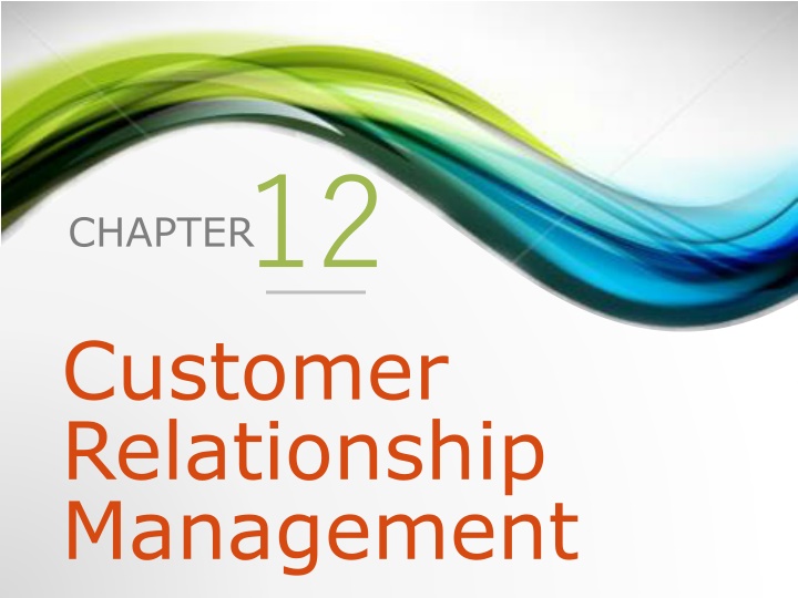 chapter 12 customer relationship management n.w