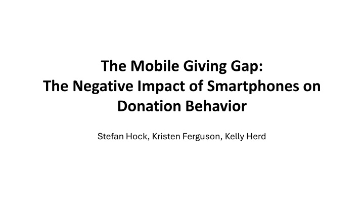 the mobile giving gap the negative impact n.w
