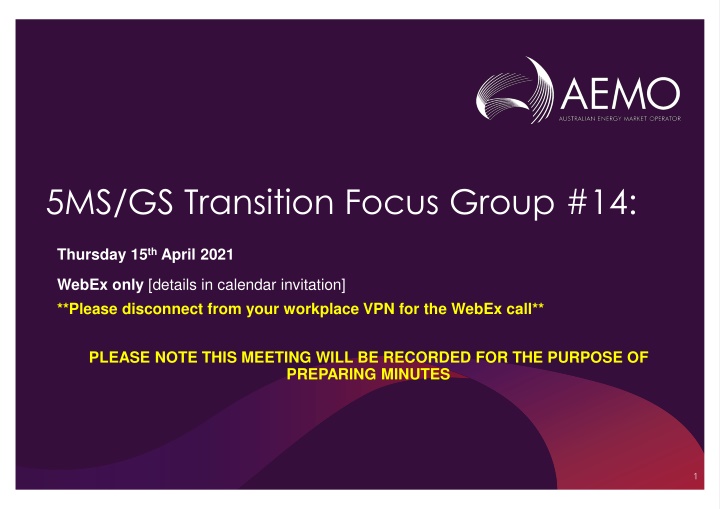 5ms gs transition focus group 14 n.w