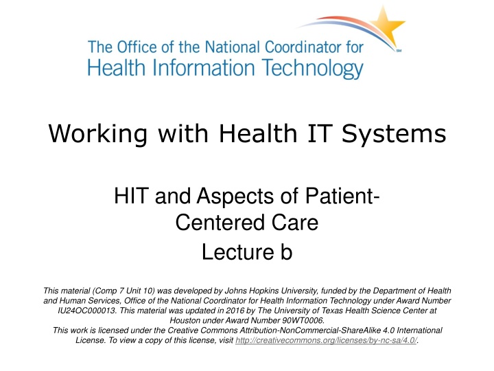 working with health it systems n.w